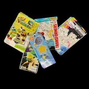 Unisex activities TMNT, Transformers, Star Wars, Care Bears, Finding Dory